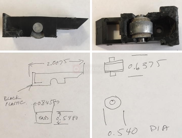 User submitted photos of a top sash guide.