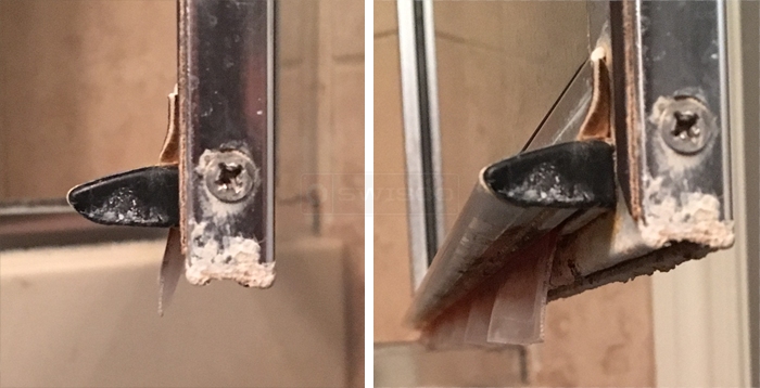 Shower door sweep