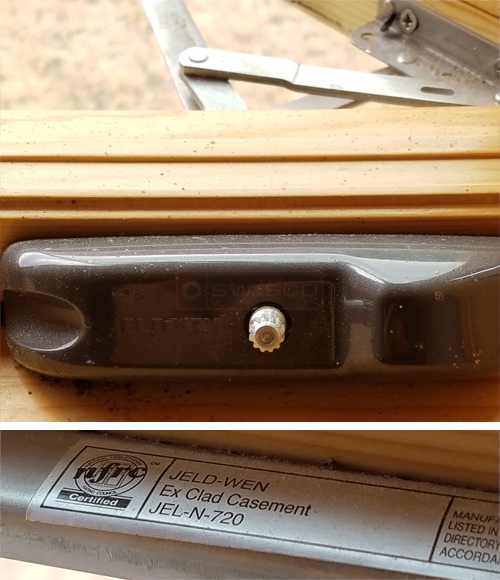 Cranks for JELDWEN Ex Clad Caseement JELN720 windows