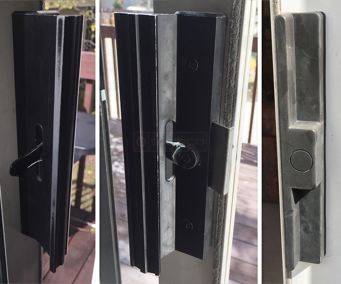 Sliding patio door handle