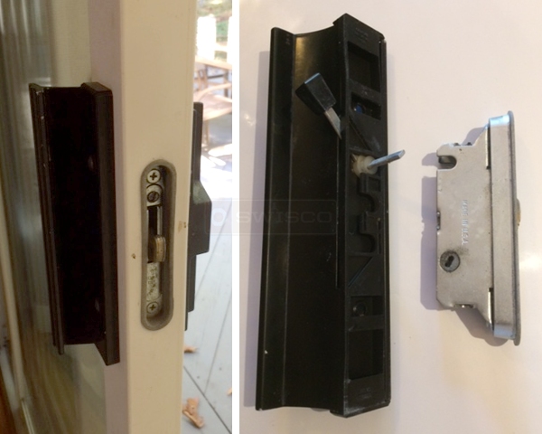 Patio sliding door handle