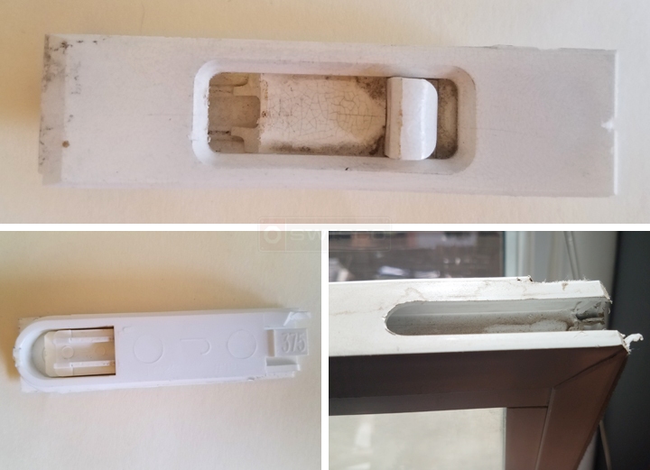 User submitted photos of a tilt latch.