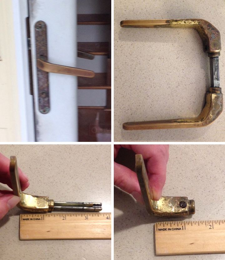 User submitted photos of a door handle set.