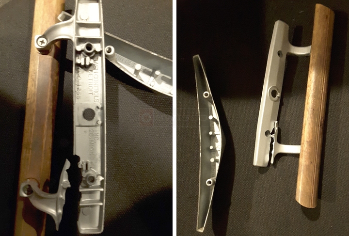User submitted photos of patio door hardware.