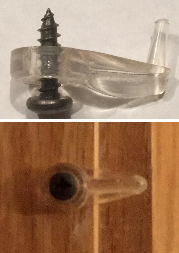 User submitted photos of a glass clip.