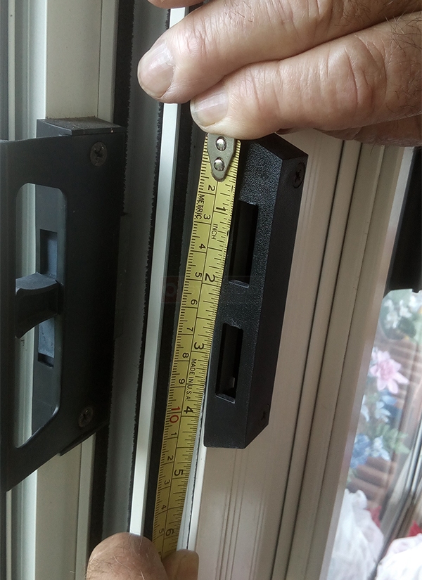 User submitted photos of patio door hardware.