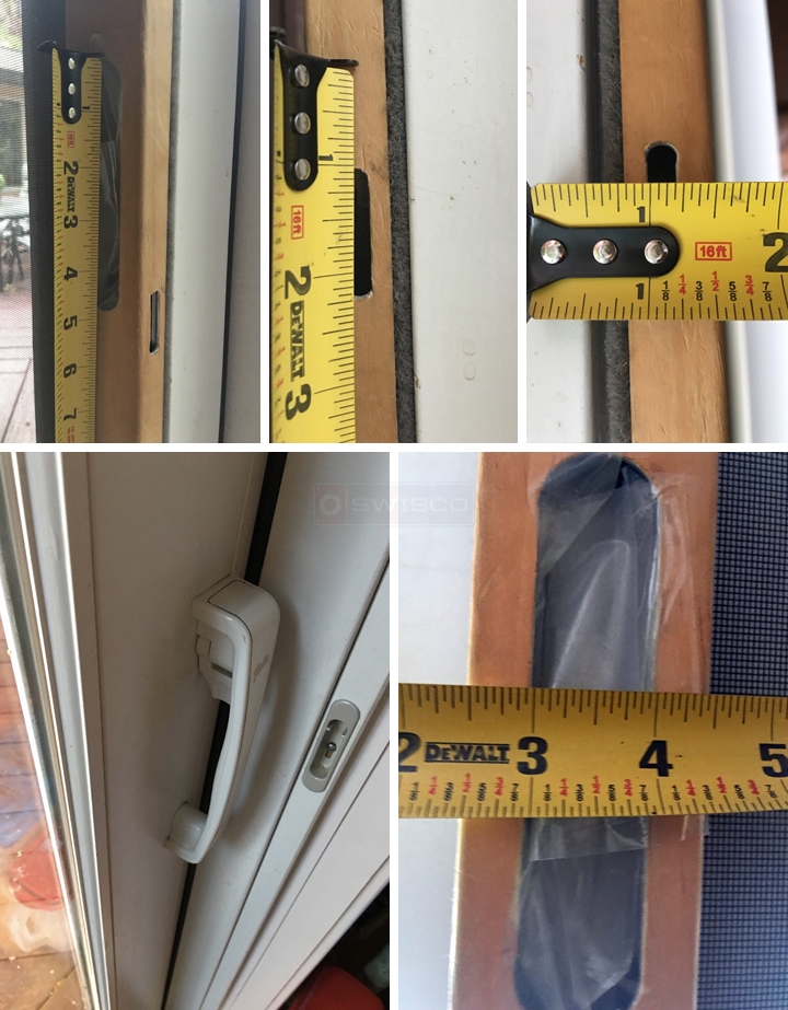 User submitted photos of patio door hardware.