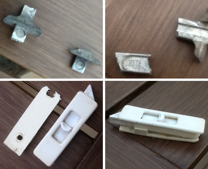 User submitted photos of window hardware.