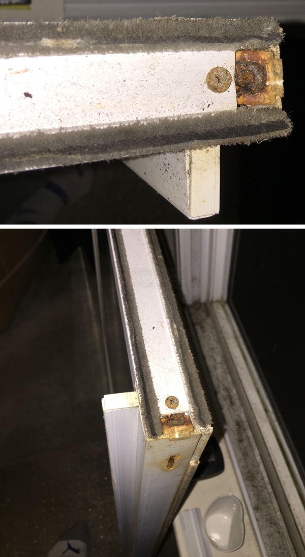 User submitted photos of window hardware.