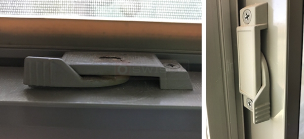 User submitted photos of a window lock.