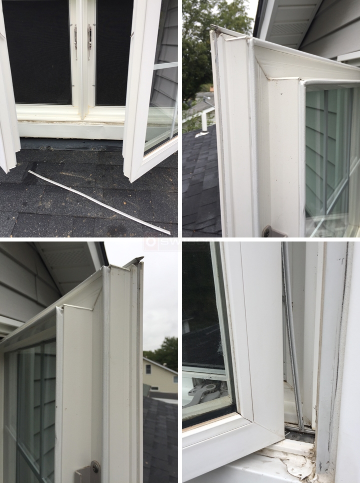 Weatherstripping around crank out windows