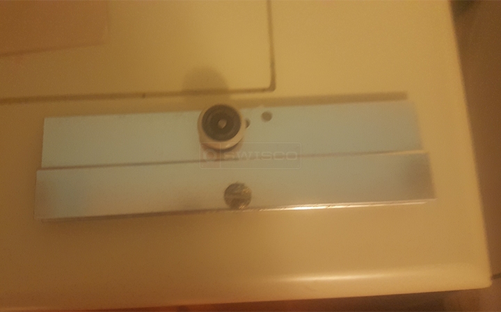 User submitted a photo of shower door hardware.