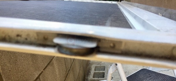 User submitted a photo of patio door hardware.