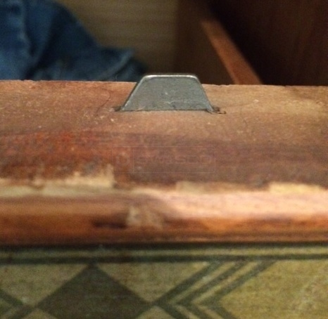 User submitted a photo of drawer hardware.