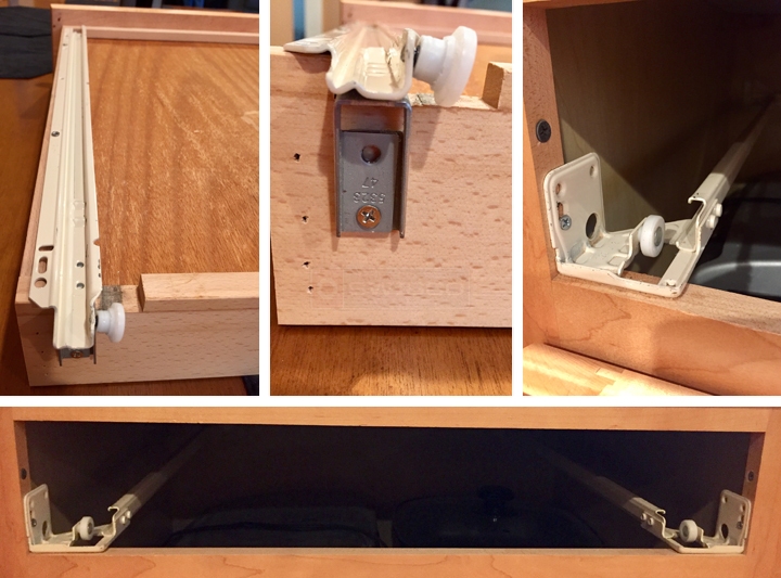 User submitted photos of drawer hardware.
