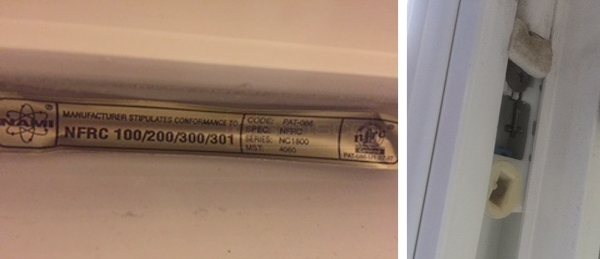 User submitted photos of window hardware.