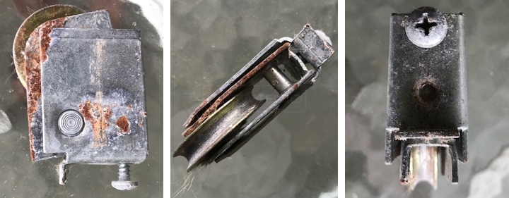 User submitted photos of a patio door roller.