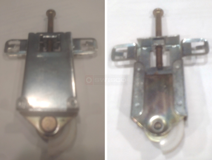 User submitted photos of a closet door roller.
