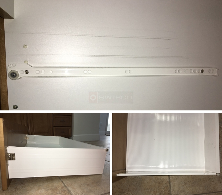 User submitted photos of drawer hardware.