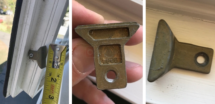 User submitted photos of window hardware.