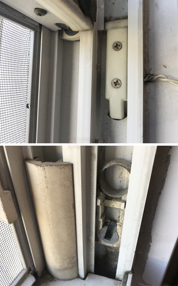 User submitted photos of window hardware.