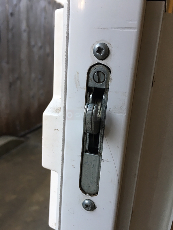 User submitted a photo of patio door hardware.