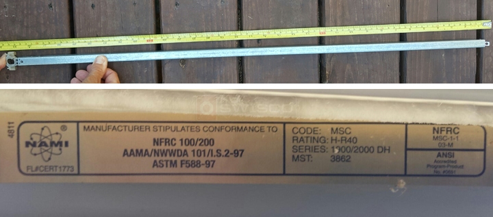 User submitted photos of a window balance.
