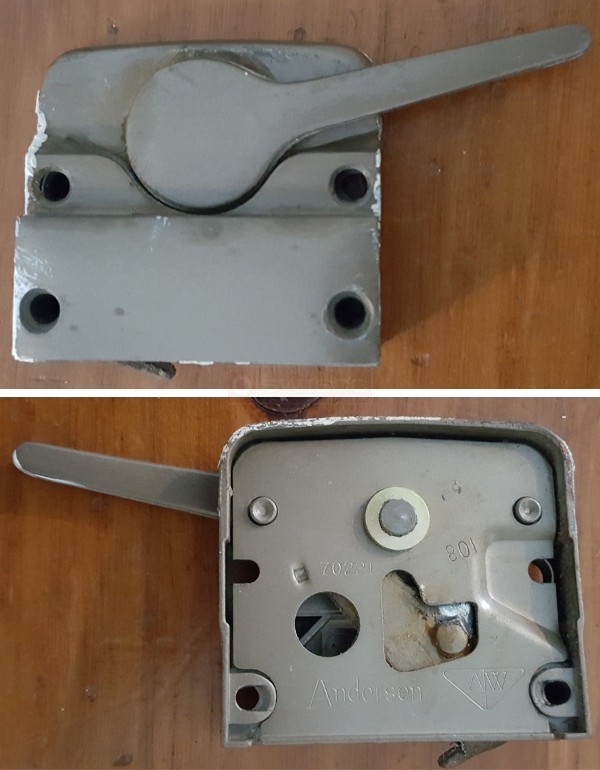 Sash casement lock andersen 7022 white