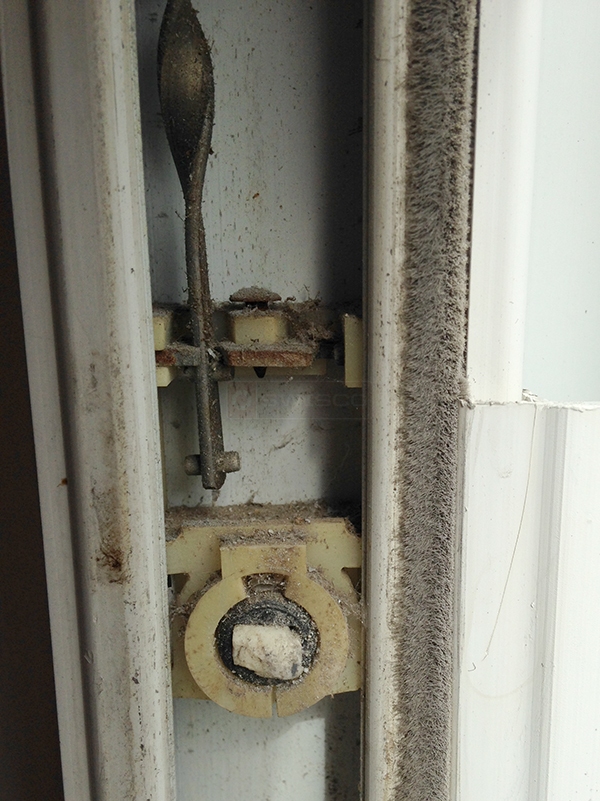User submitted photos of window hardware.