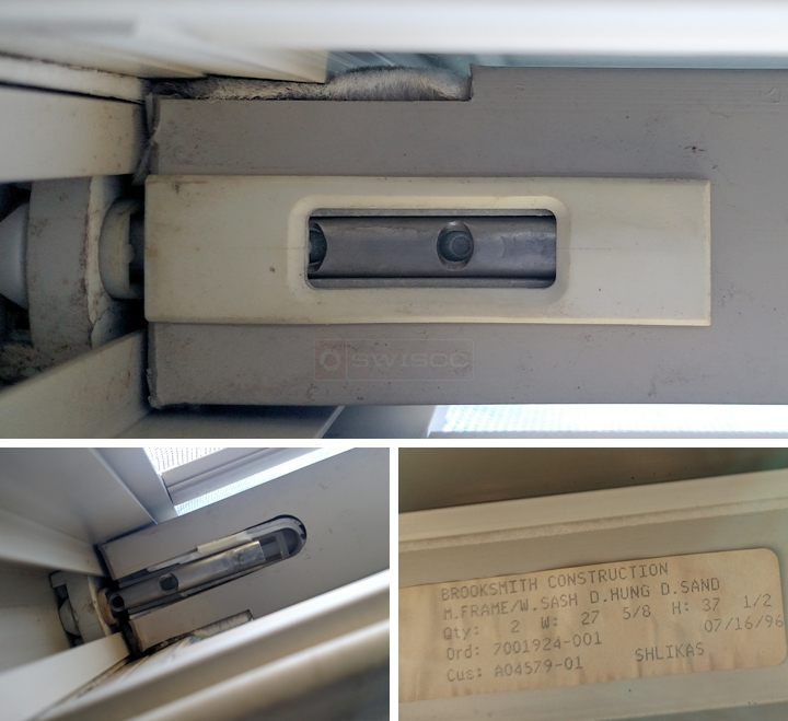User submitted photos of window hardware.
