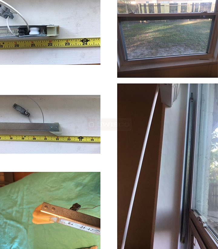 User submitted photos of a window balance.