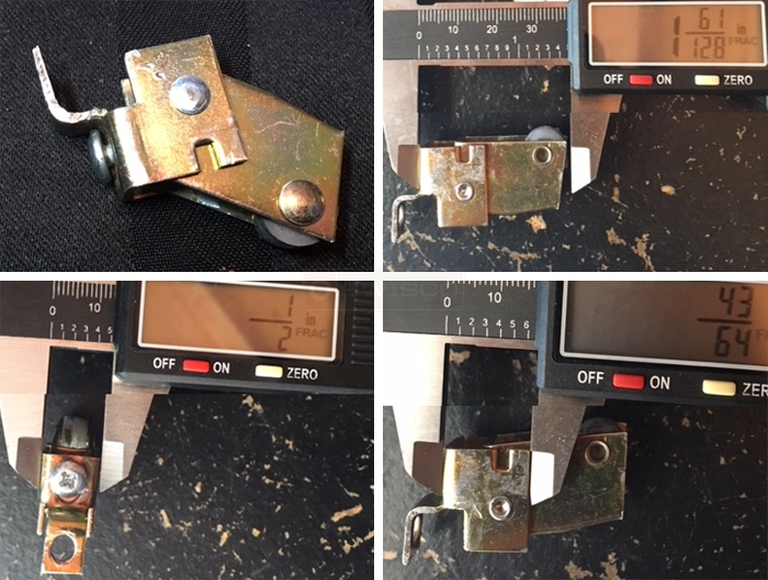 Glass door RV roller