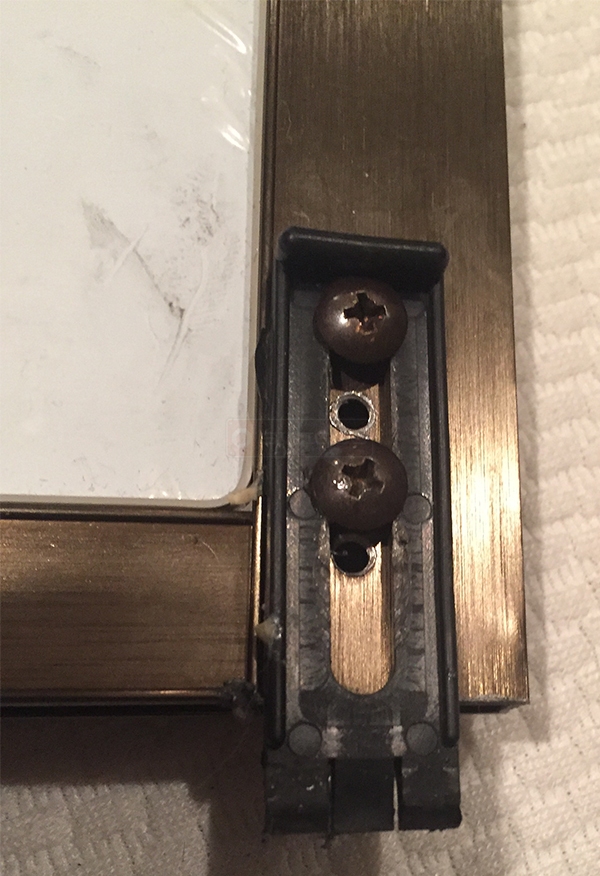 User submitted photos of closet door hardware.