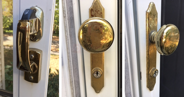 User submitted photos of a door handle set.