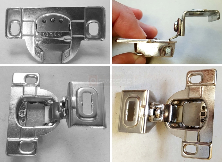 User submitted photos of a cabinet hinge.