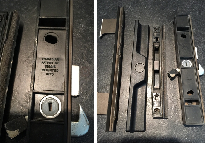 Patio door handle
