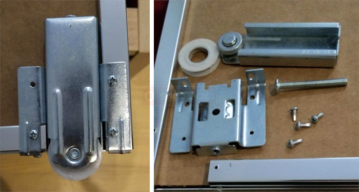 Closet door roller