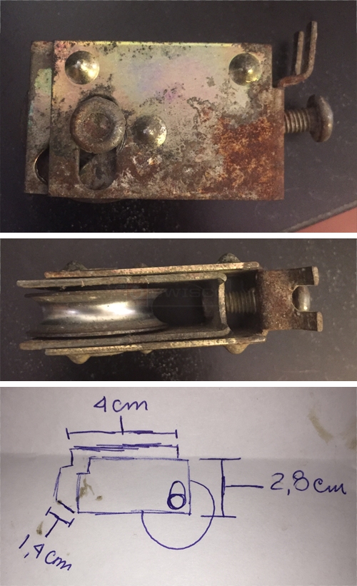 Patio glass door roller