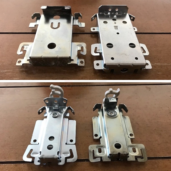 User submitted photos of closet hardware.