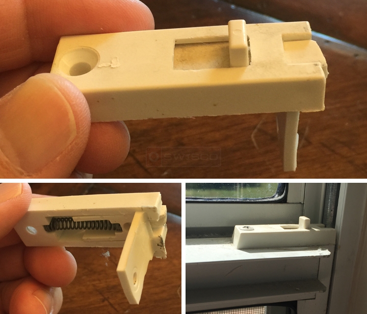User submitted photos of a tilt latch.