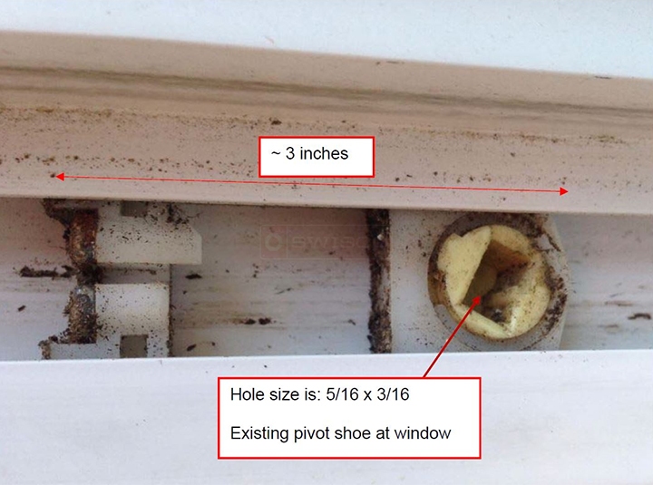 User submitted photos of window hardware.