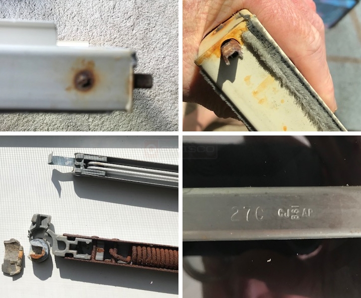 User submitted photos of window hardware.