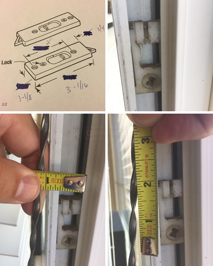 User submitted photos of window hardware.