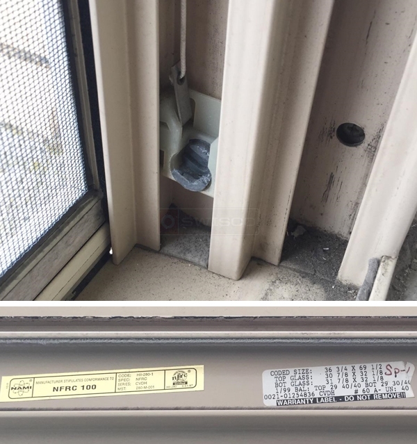 User submitted photos of window hardware.