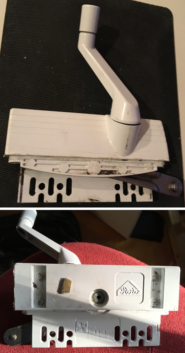 User submitted photos of a window operator.