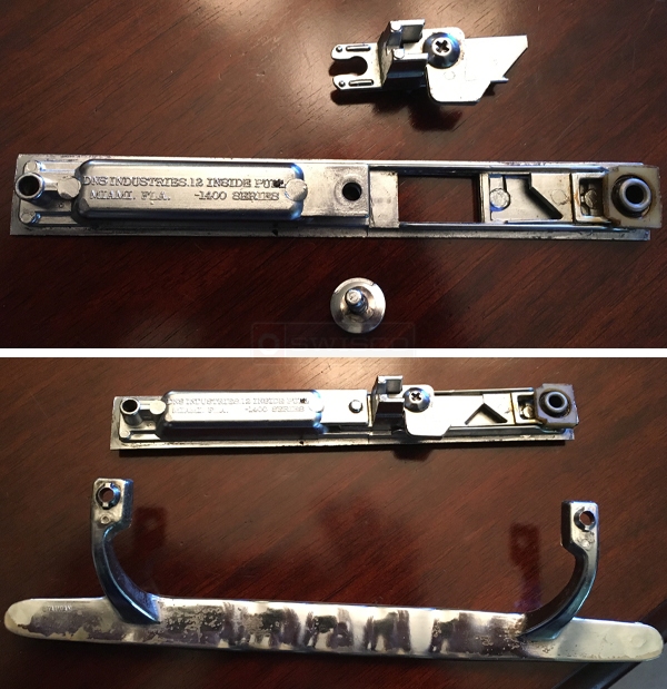 DNS Industries, Miami, FL , 12 Inside Pull 1400 Serie Handle meausres