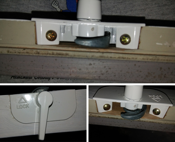 User submitted photos of a window lock.