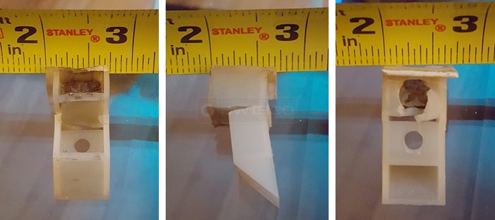 User submitted photos of a top sash guide.