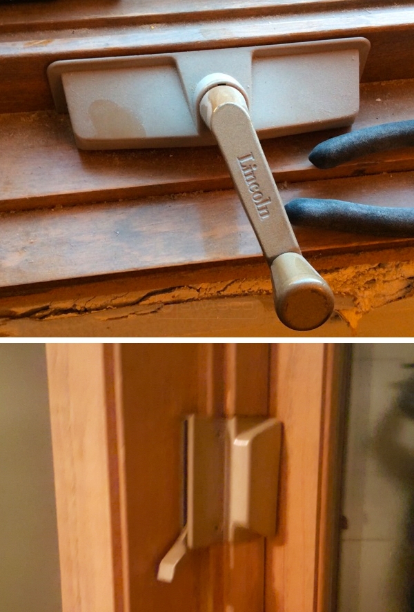 Casement Window crank and latch replacement