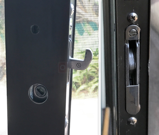 Sliding glass door handle